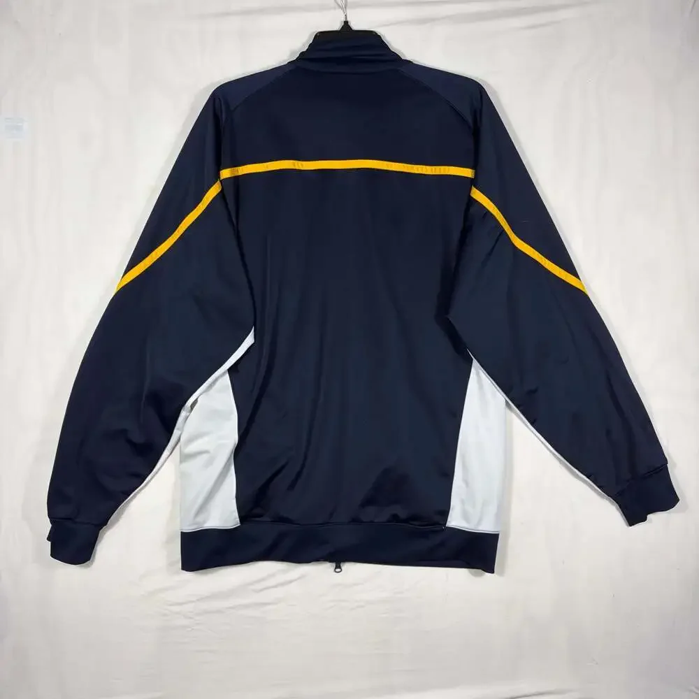 Nautica Competition Full Zip Track Jacket Navy White Yellow Size XXL